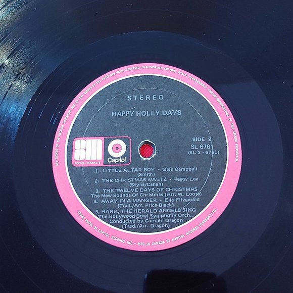 RARE, VINTAGE, 1961, SYLVANIA PRESENTS, HAPPY HOLLY DAYS L.P.!!! - Picture 8 of 8